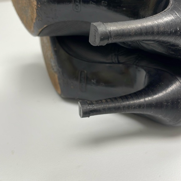 COACH Elitta Embossed Signature C Knee High Soft Leather Boots 7.5 B - Picture 11 of 16